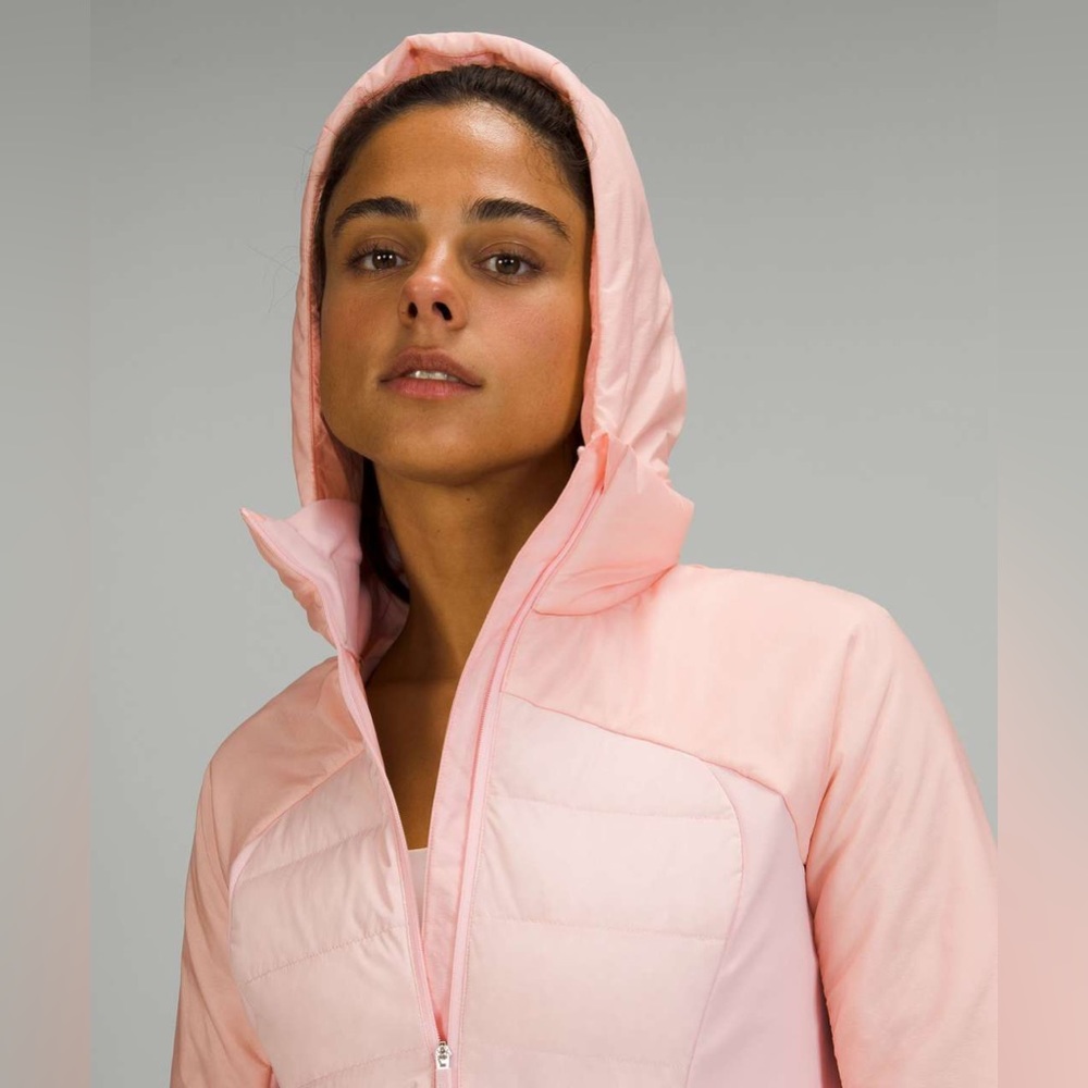 Down for it all lululemon jacket pink
